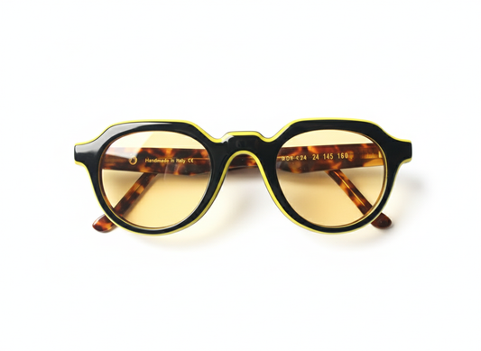 Caleb Blk/Yl 2 - Occhiali da Sole Pantos Nero/Giallo