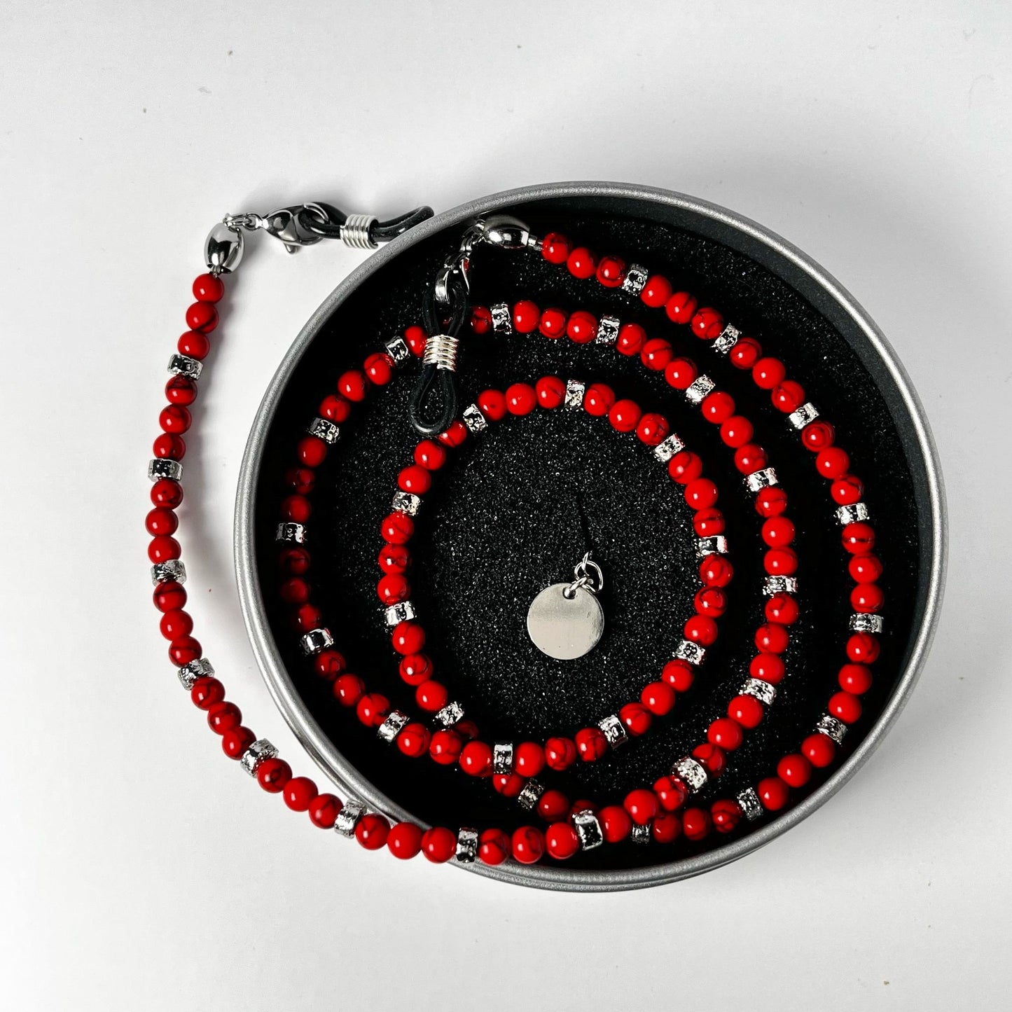 JEWEL silver red