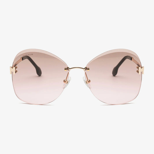 Marc Ellis Diana DC044 – Occhiali da Sole Donna Oversize Oro