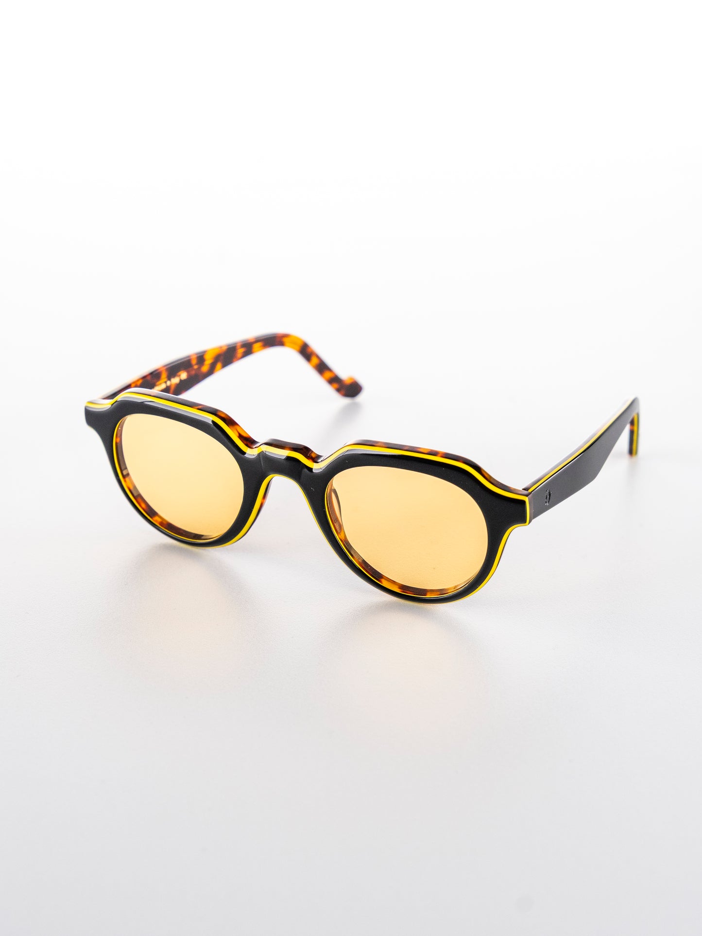 Caleb Blk/Yl 2 - Occhiali da Sole Pantos Nero/Giallo