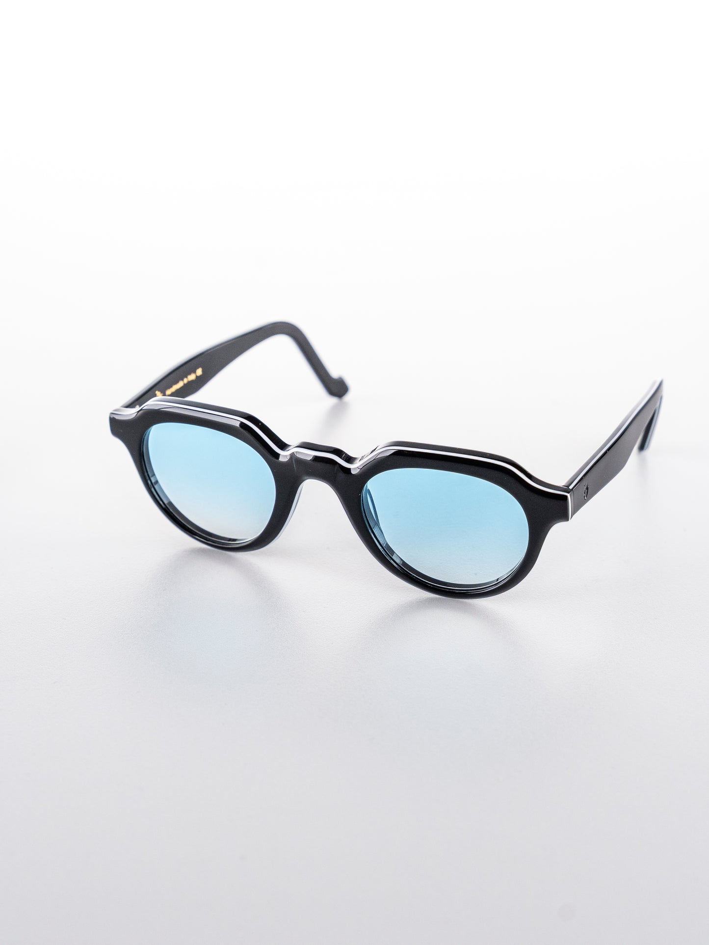Caleb Blk/Wt - Occhiali da Sole Pantos Nero/Bianco