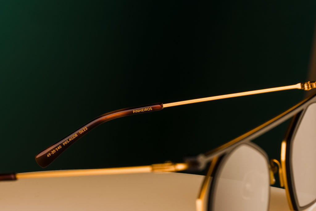 PINHEIROS Matte gold/ clip-on matte black