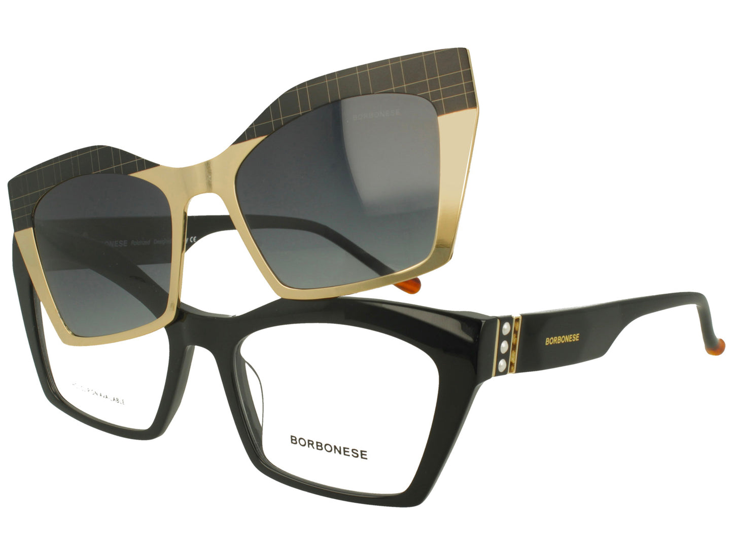 Borbonese BEV.6226.00 – Montatura Vista  con Clip-On