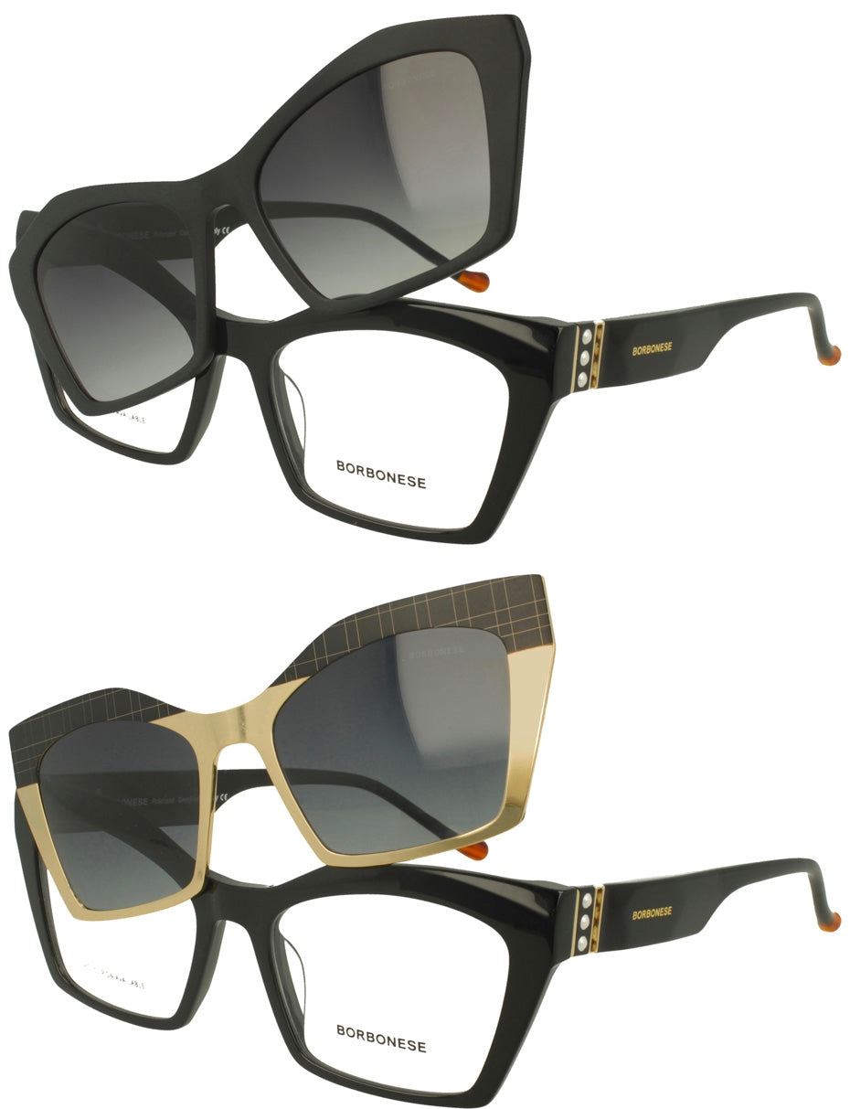 Borbonese BEV.6226.00 – Montatura Vista  con Clip-On
