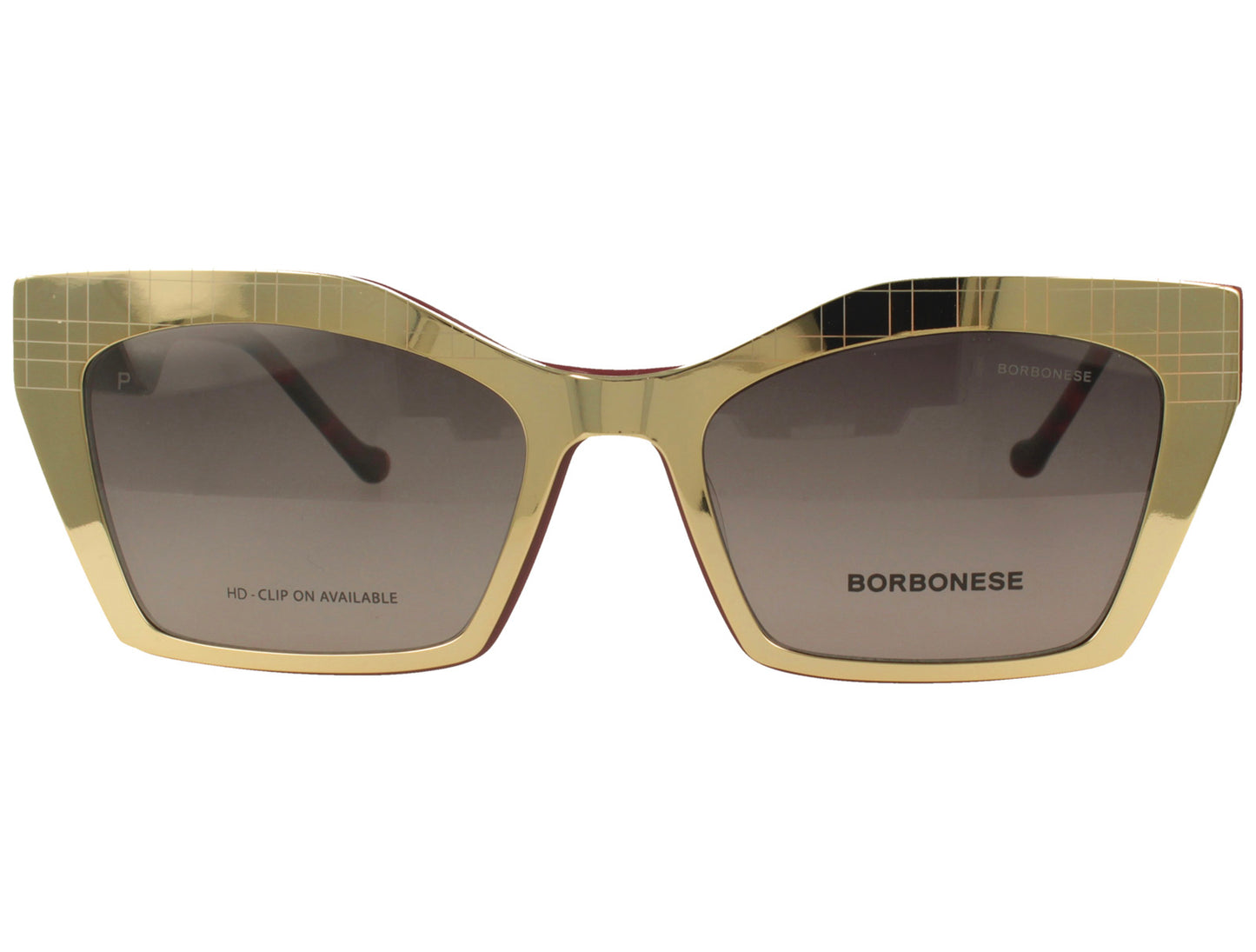 Borbonese BEV.6226.05 – Montatura Vista Bordeaux con Clip-On