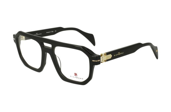 John Richmond VJR.023.00 - Montatura Vista Acetato Nero 52.5-18-138