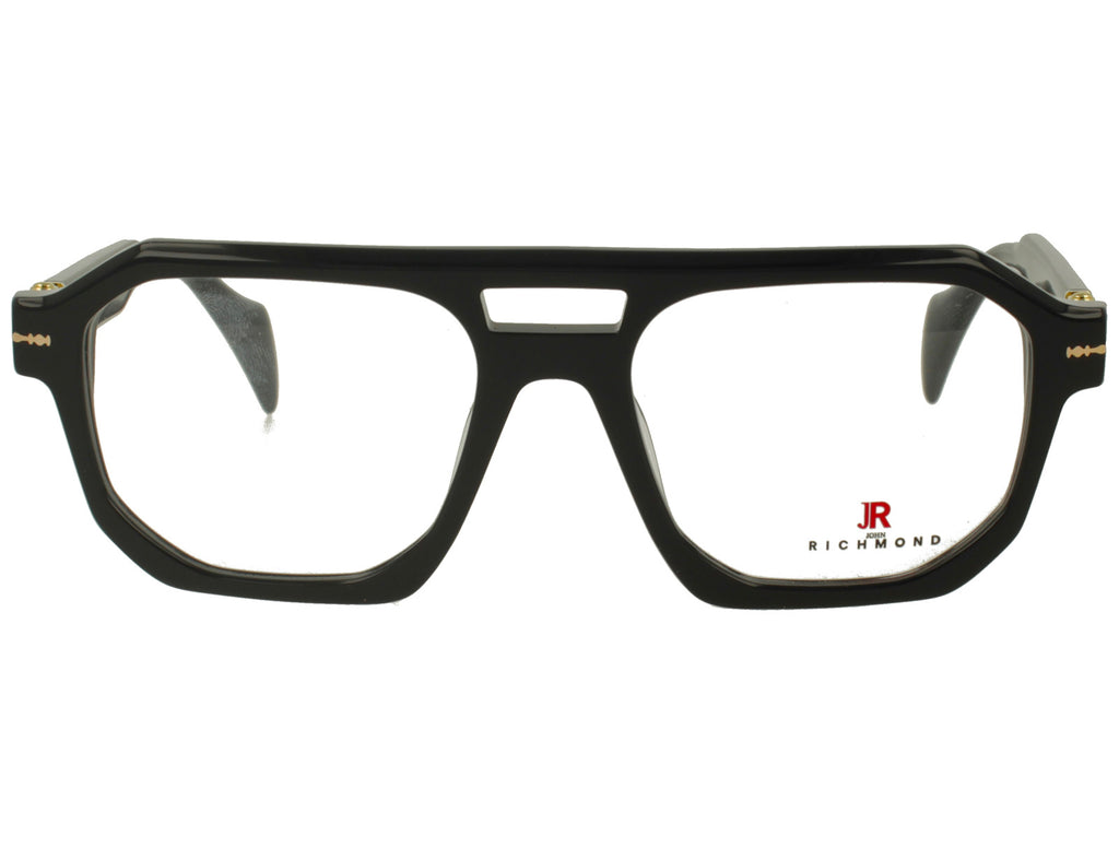 John Richmond VJR.023.00 - Montatura Vista Acetato Nero 52.5-18-138